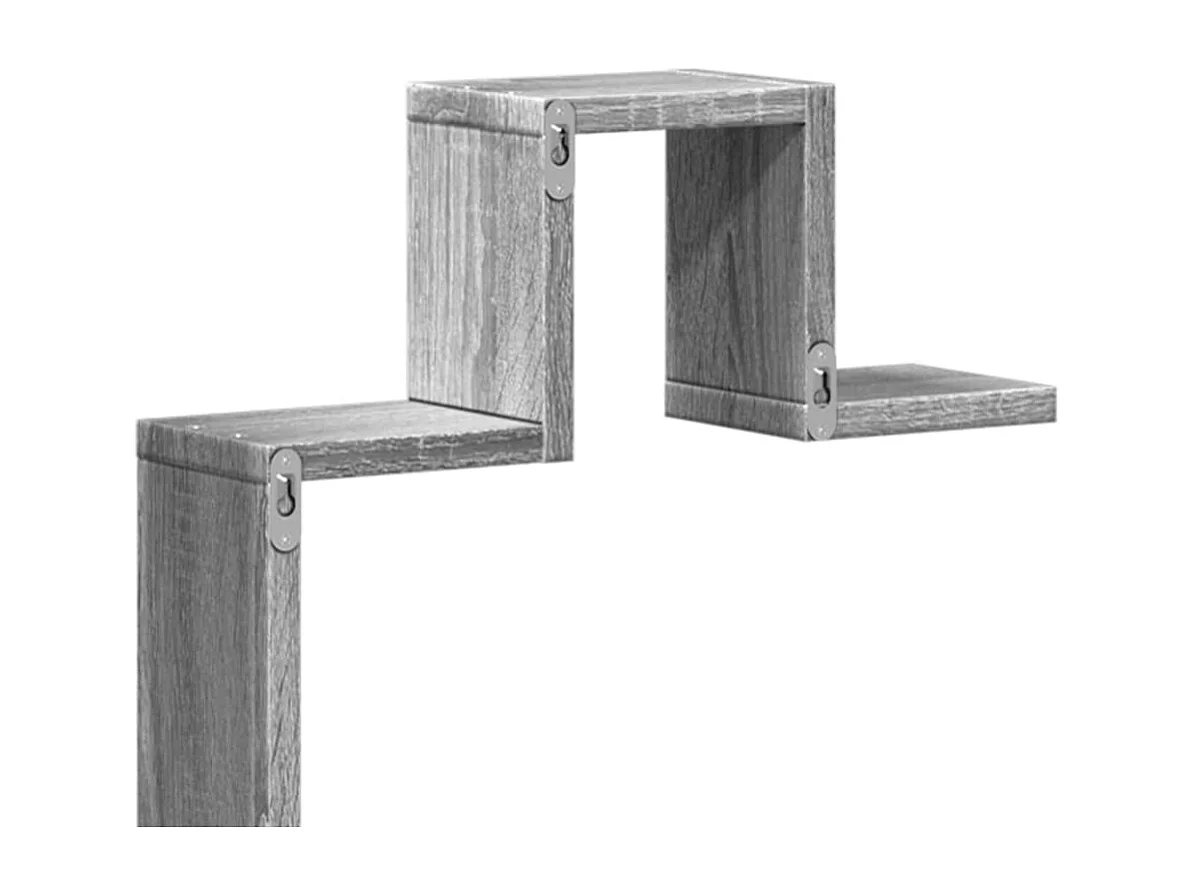 Étagère murale sonoma gris 104,5x10x43 bois d'ingénierie