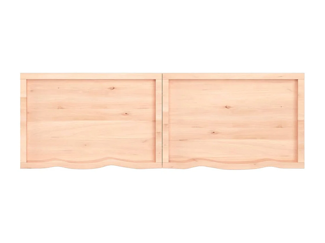 Étagère murale 180x60x(2-6) cm bois de chêne massif non traité