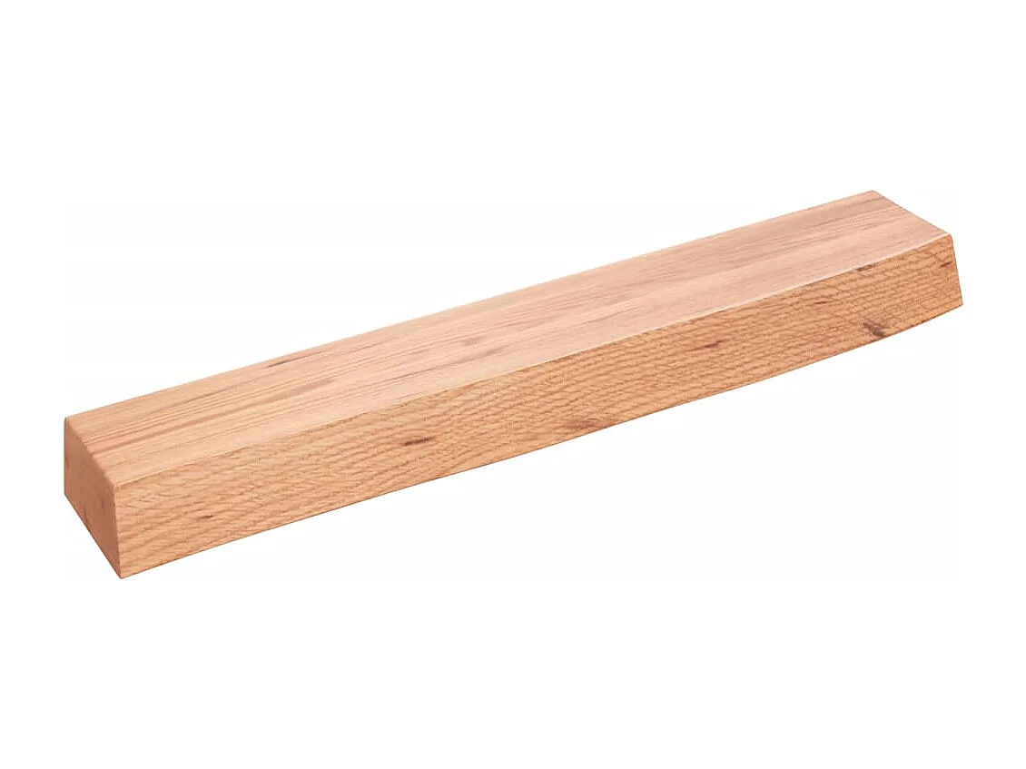 Étagère murale marron clair 60x10x6 bois chêne massif traité
