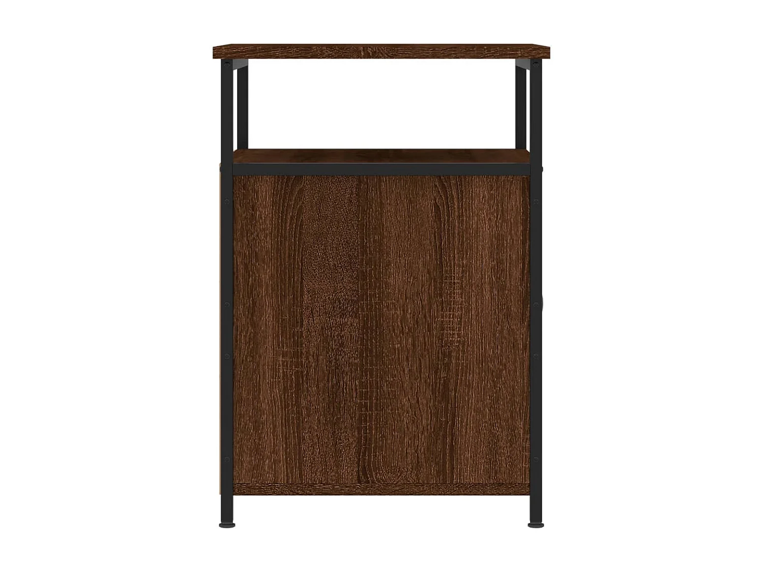 Table de chevet chêne marron 40x42x60 bois d'ingénierie