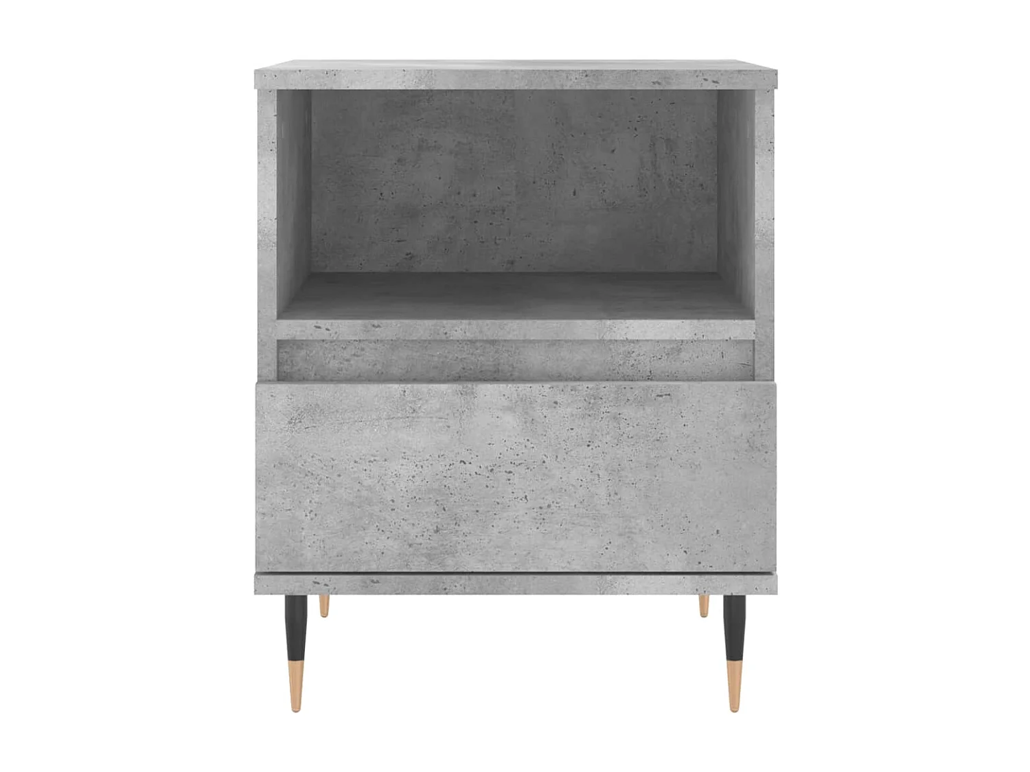 Tables de chevet 2 pcs gris béton 40x35x50 bois d’ingénierie