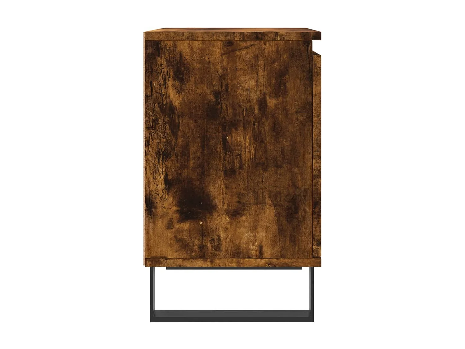 Table de chevet chêne fumé 40x30x50 bois d'ingénierie