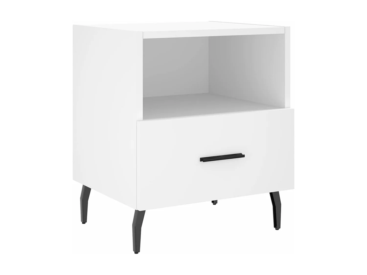 Tables de chevet 2 pcs blanc 40x35x47,5 bois d’ingénierie