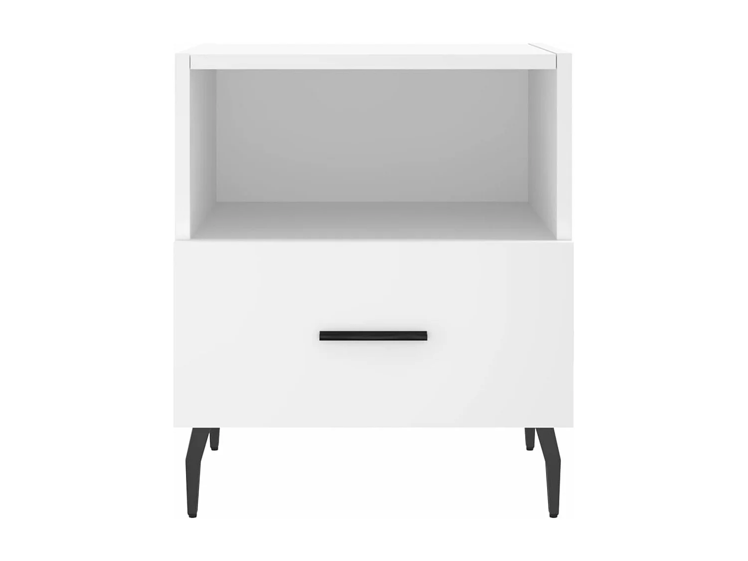 Tables de chevet 2 pcs blanc 40x35x47,5 bois d’ingénierie