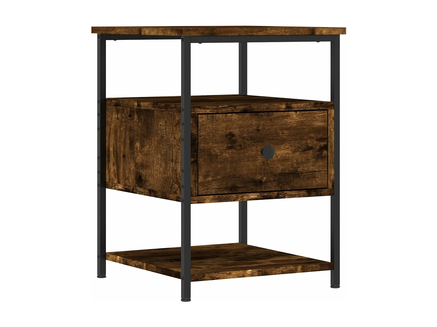 Tables de chevet 2 pcs chêne fumé 40x42x56 bois d'ingénierie