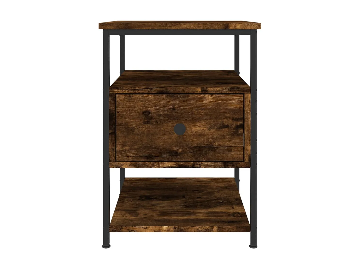 Tables de chevet 2 pcs chêne fumé 40x42x56 bois d'ingénierie