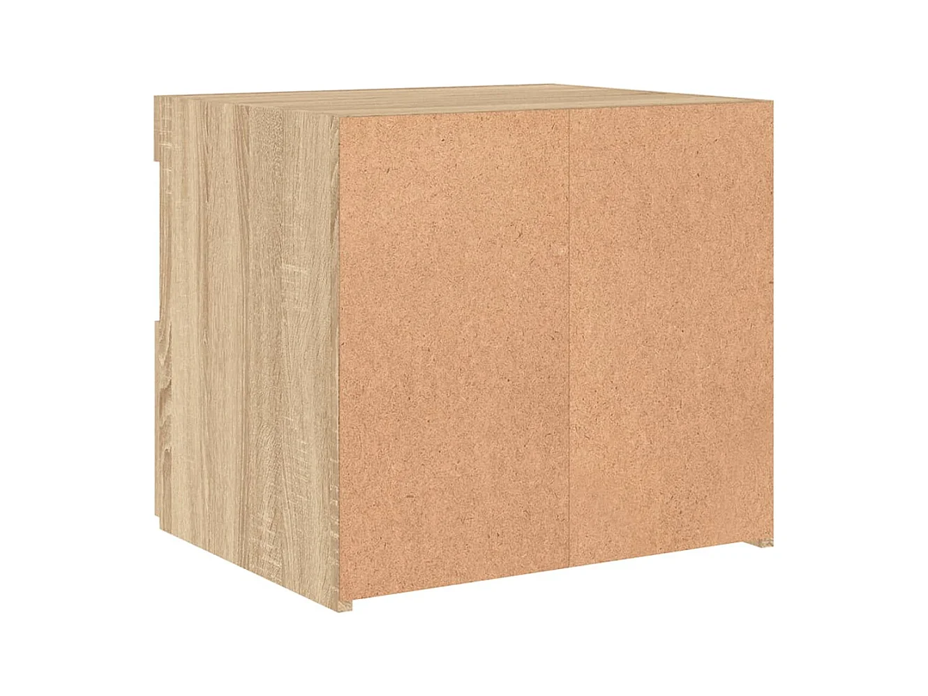 Table de chevet avec lumières LED chêne sonoma 50x40x45