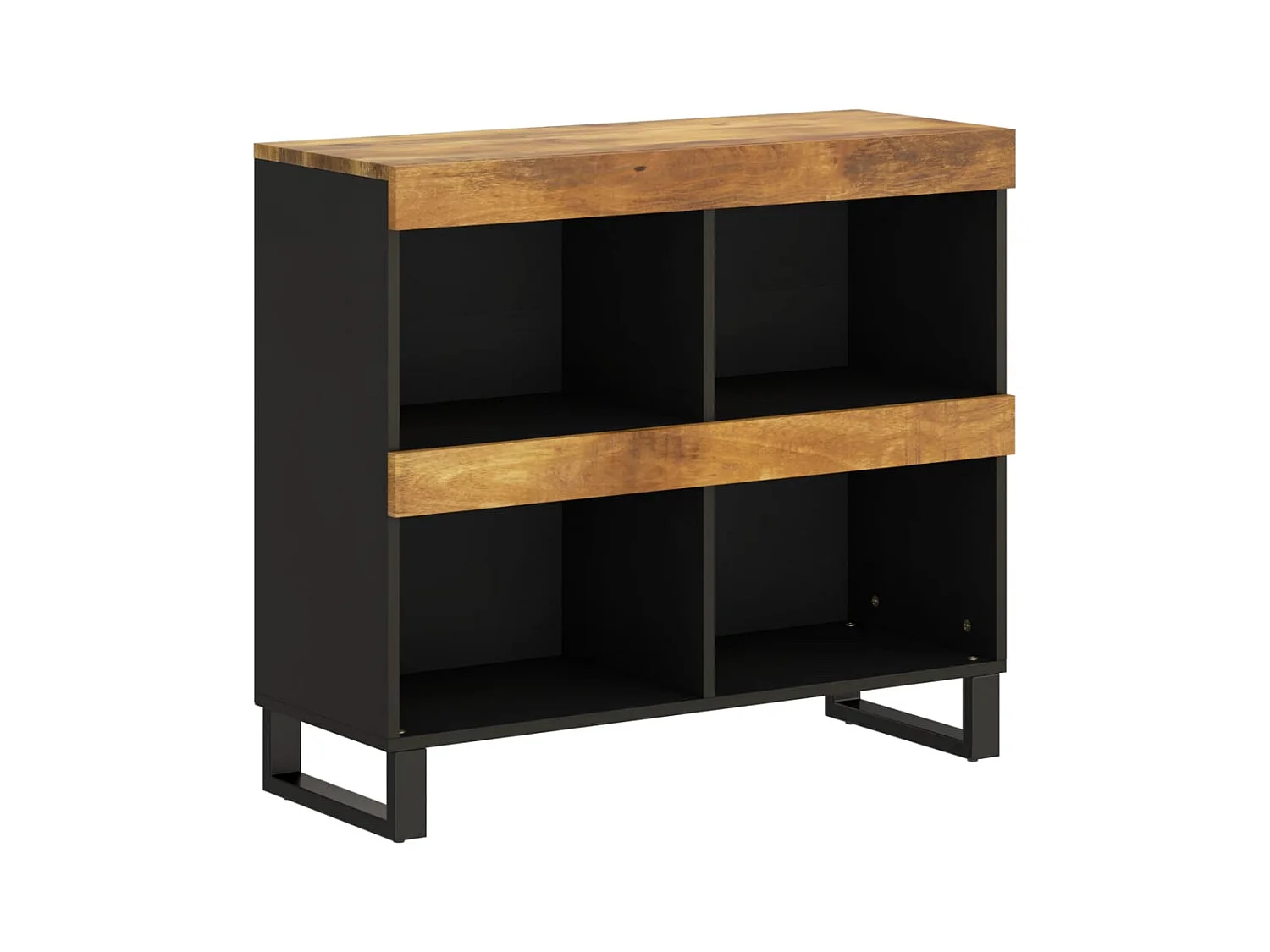 Armoire latérale 85x33x75 bois massif de manguier