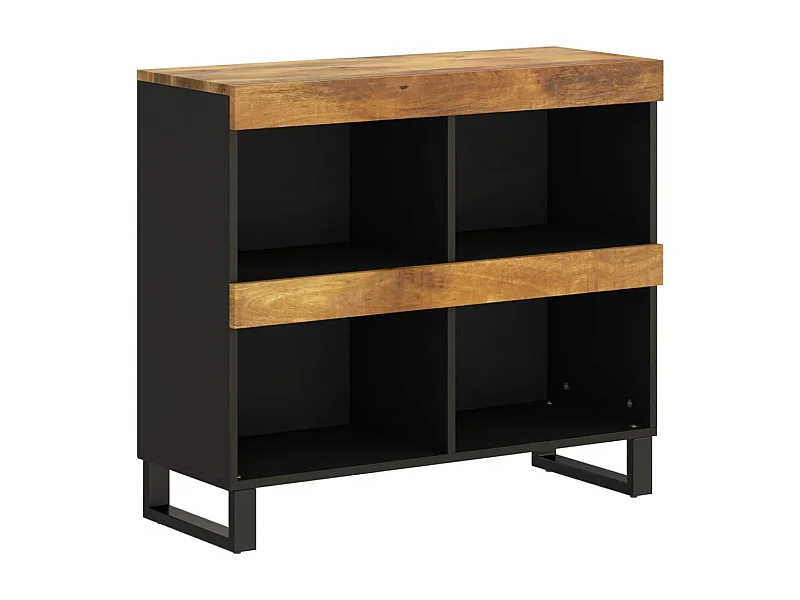 Armoire latérale 85x33x75 bois massif de manguier