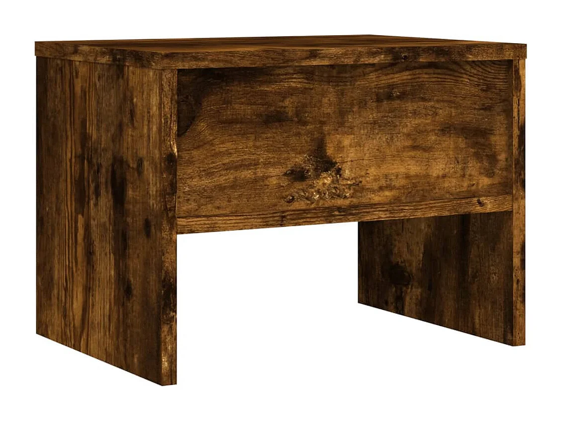 Nachtkastjes 2 st 40x30x30 cm bewerkt hout gerookt eikenkleurig