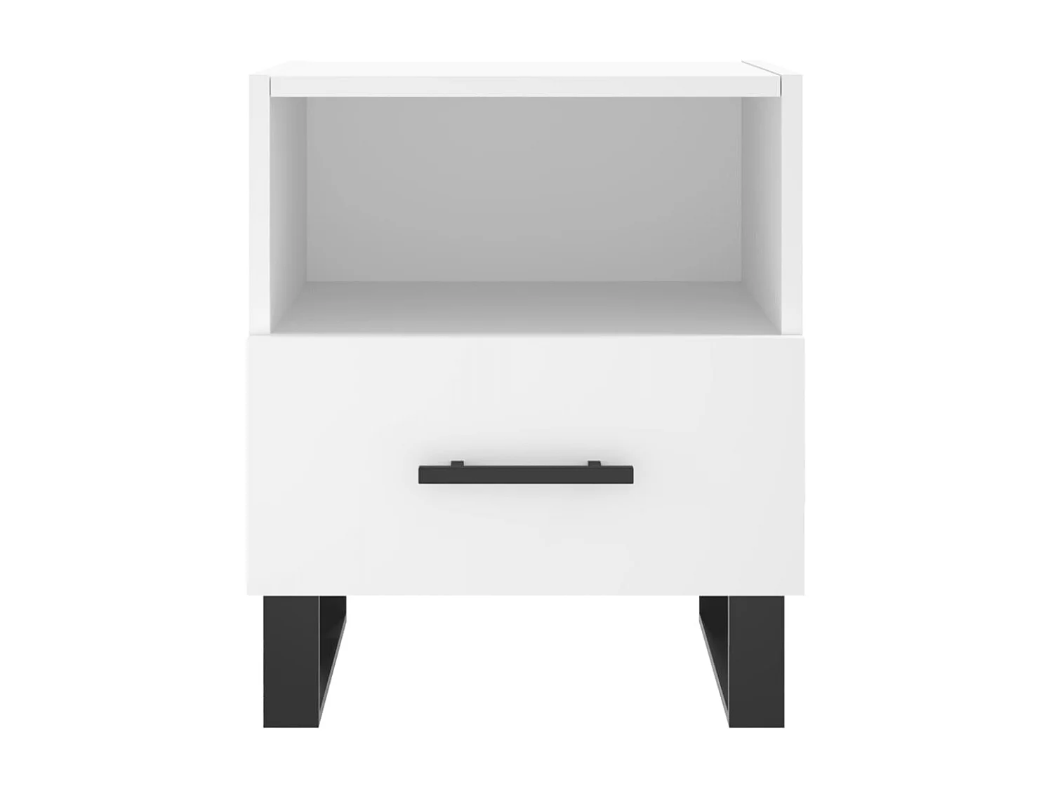 Tables de chevet 2 pcs blanc 40x35x47,5 bois d’ingénierie