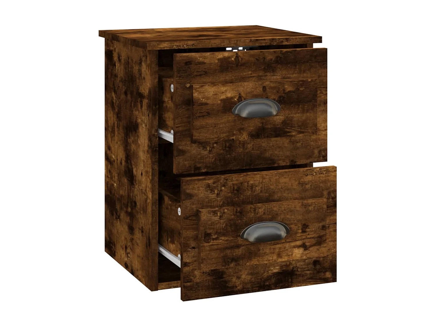 Tables de chevet murales 2 pcs chêne fumé 41,5x36x53