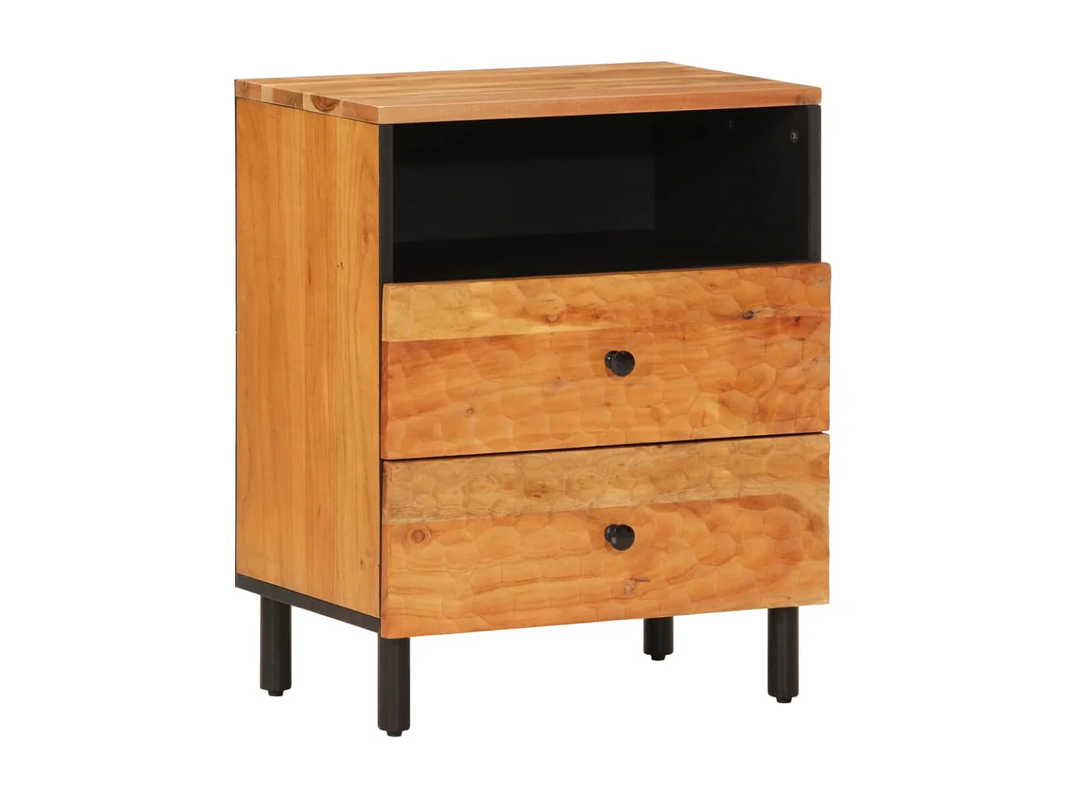 Table de chevet 50x33x60 bois d'acacia solide