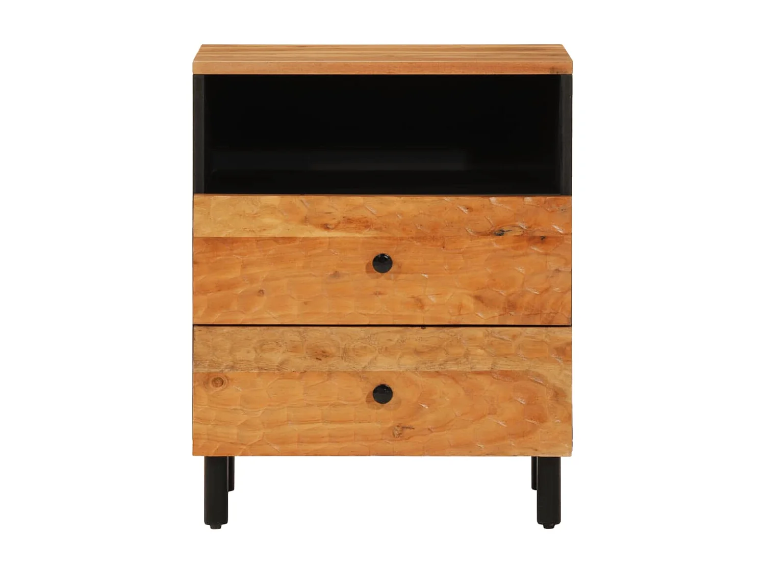 Table de chevet 50x33x60 bois d'acacia solide