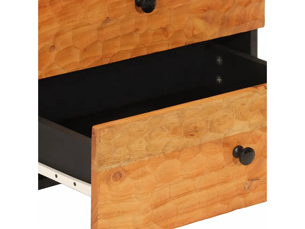 Table de chevet 50x33x60 bois d'acacia solide