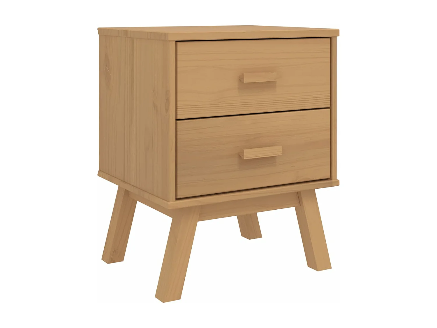 Table de chevet OLDEN marron bois de pin solide