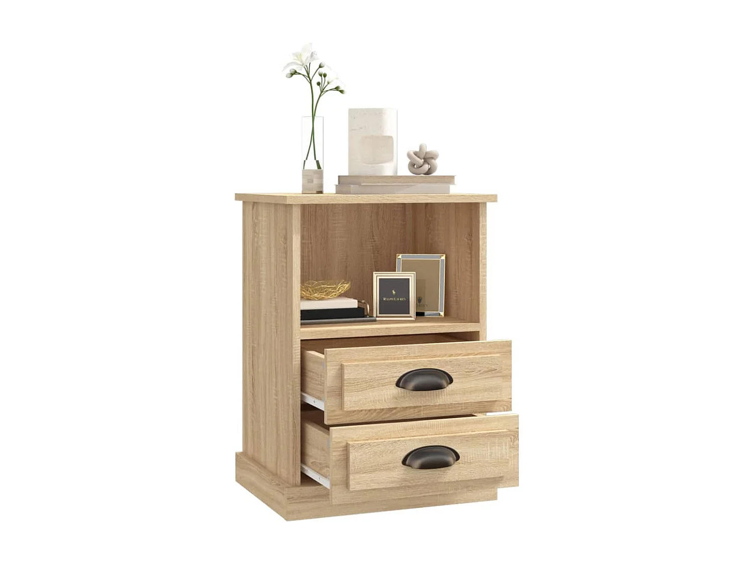 Table de chevet chêne sonoma 43x36x60