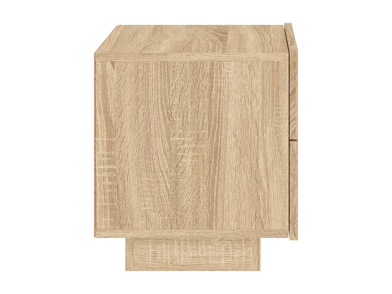 Table de chevet avec lumières LED chêne sonoma 70x36x40,5