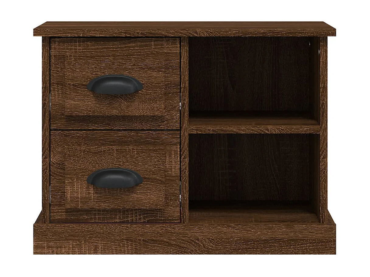 Table de chevet chêne marron 60x35,5x45