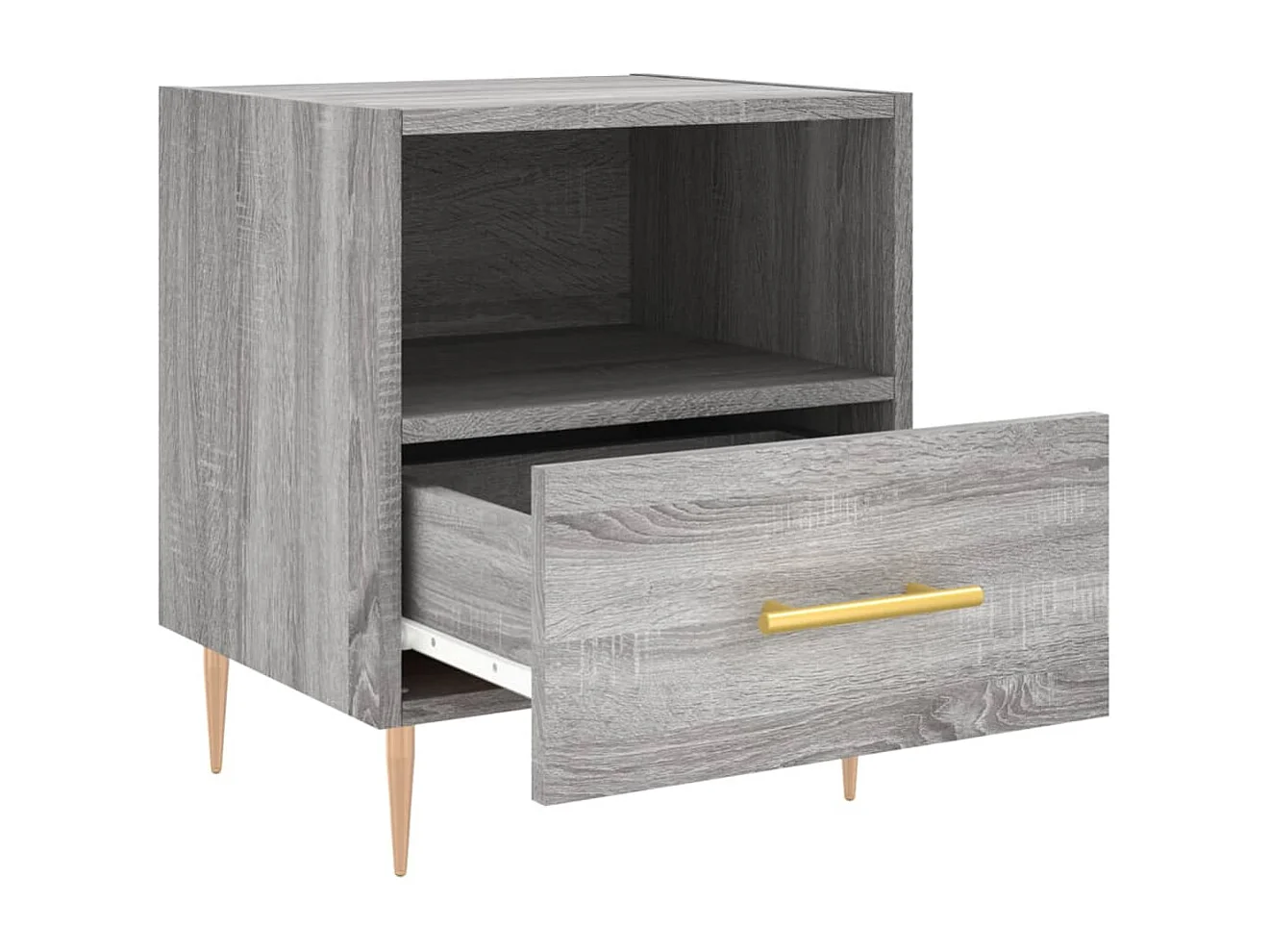 Tables de chevet 2 pcs sonoma gris 40x35x47,5