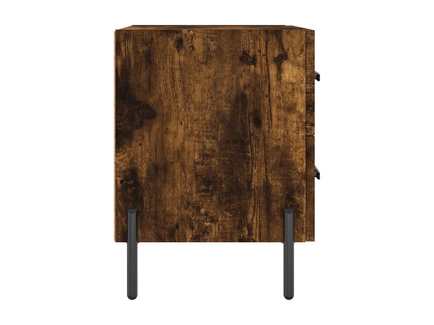 Table de chevet chêne fumé 40x35x47,5 bois d’ingénierie