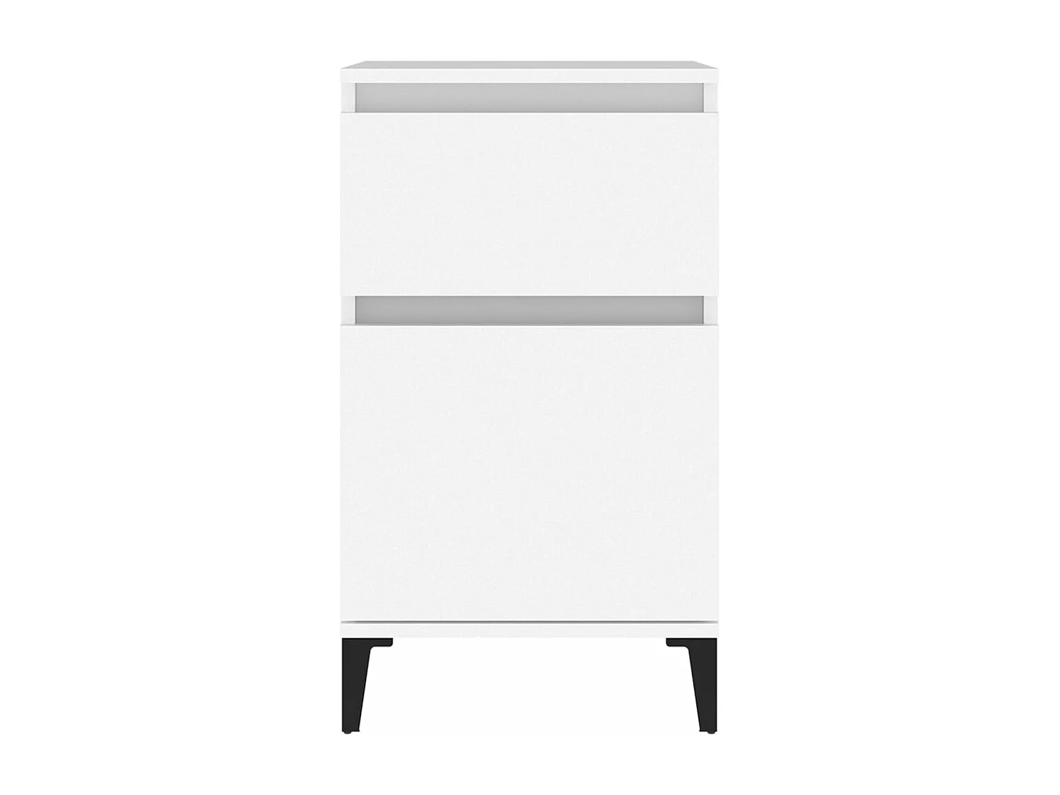 Tables de chevet 2 pcs blanc 40x35x70