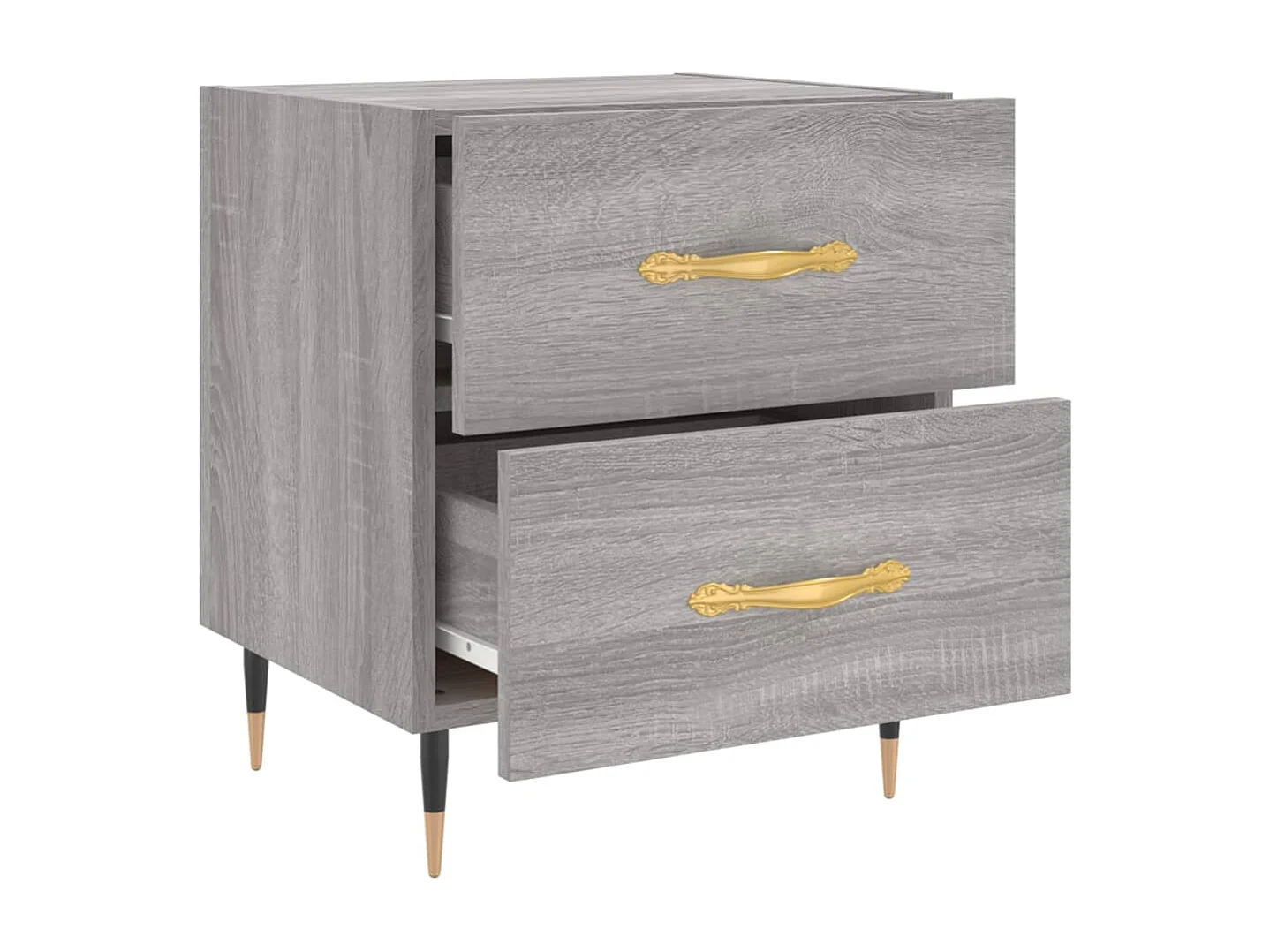 Tables de chevet 2 pcs sonoma gris 40x35x47,5