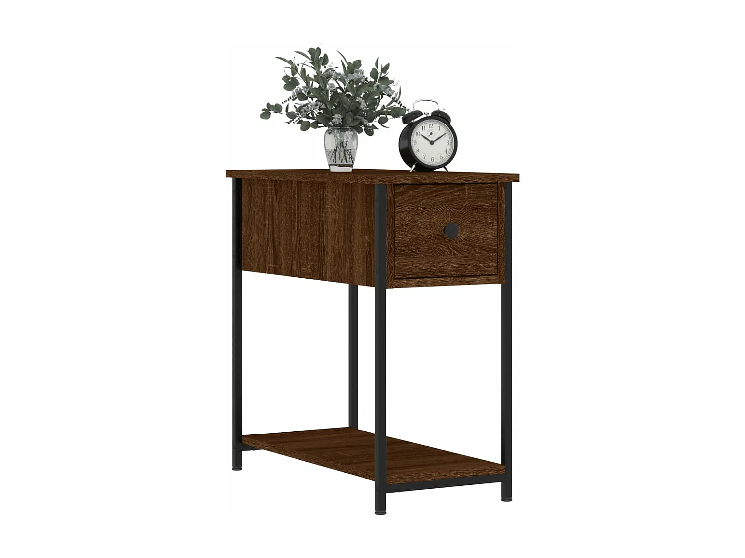 Tables de chevet 2pcs chêne marron 30x60x60 bois d'ingénierie