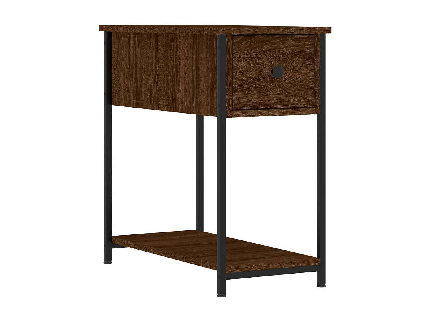 Tables de chevet 2pcs chêne marron 30x60x60 bois d'ingénierie