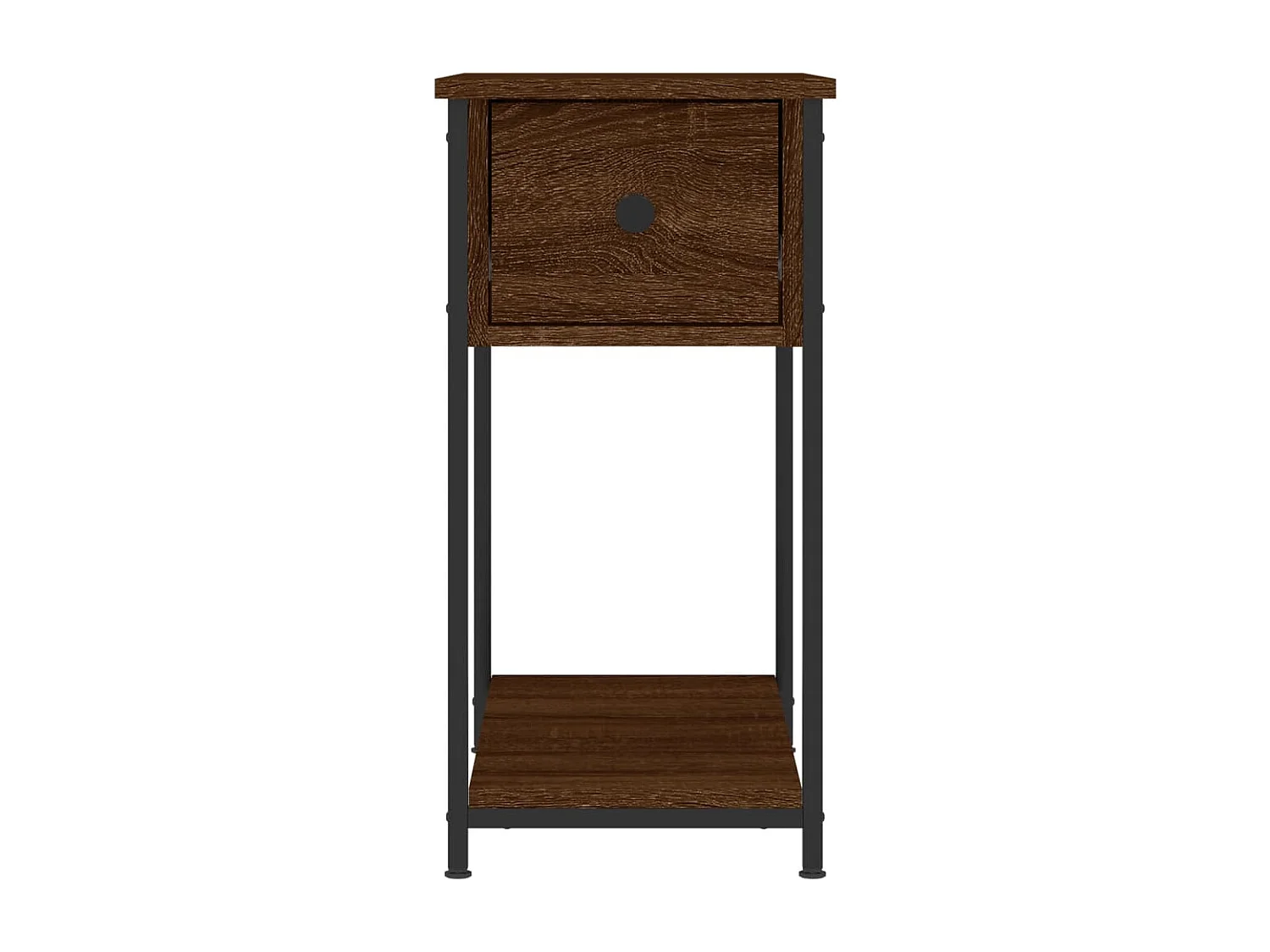 Tables de chevet 2pcs chêne marron 30x60x60 bois d'ingénierie