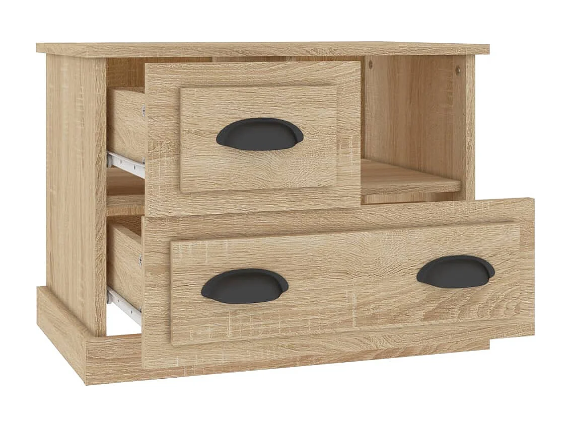 Nachtkastje 60x39x45 cm sonoma eikenkleurig