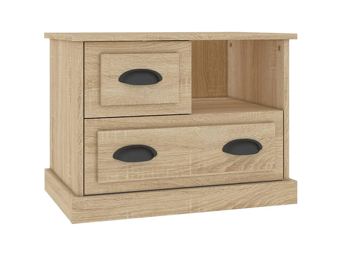 Table de chevet chêne sonoma 60x39x45