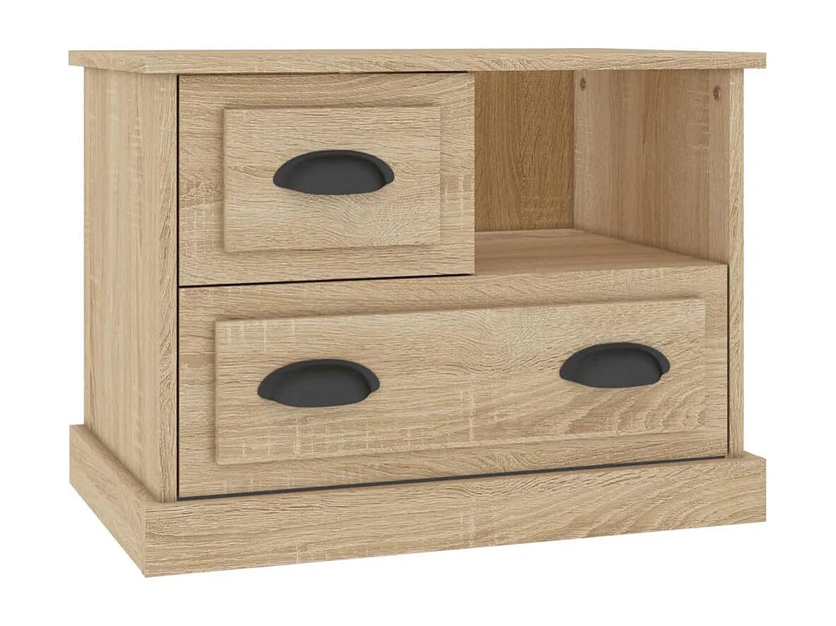 Table de chevet chêne sonoma 60x39x45