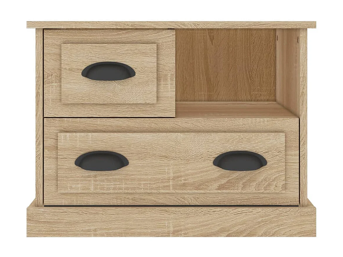 Table de chevet chêne sonoma 60x39x45