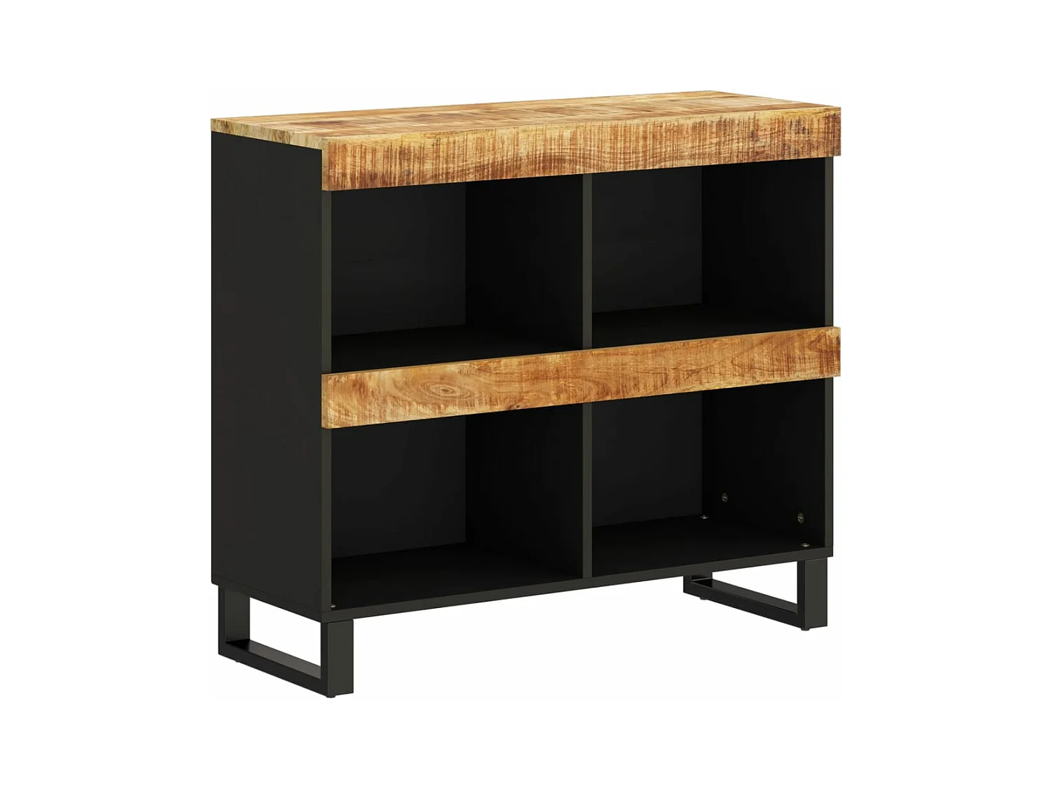 Armoire latérale 85x33x75 bois massif de manguier