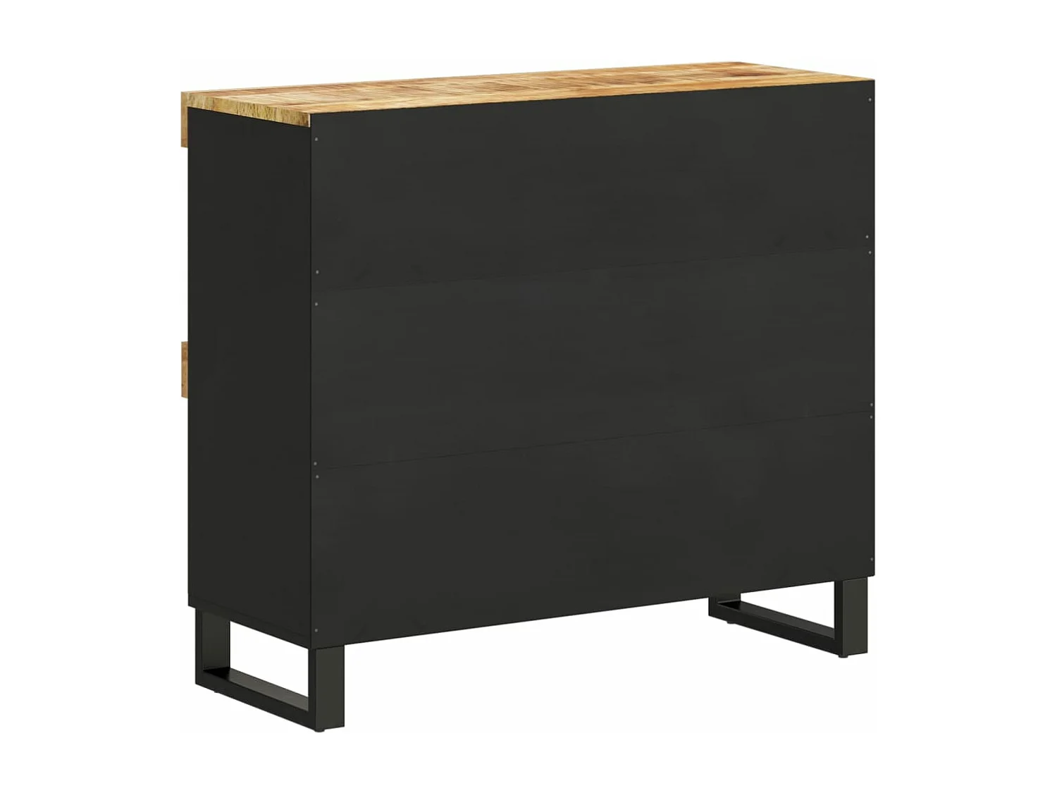 Armoire latérale 85x33x75 bois massif de manguier