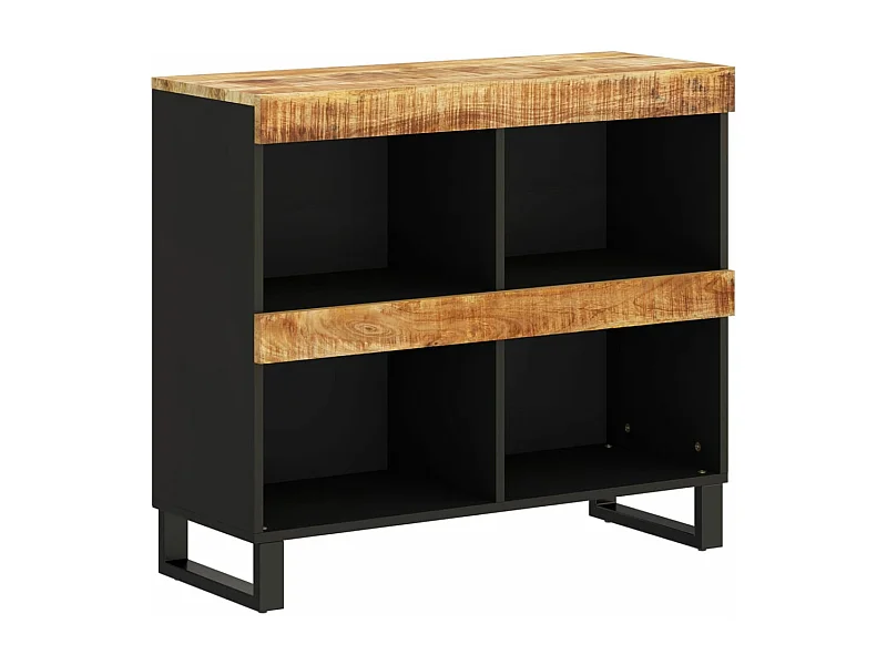 Armoire latérale 85x33x75 bois massif de manguier