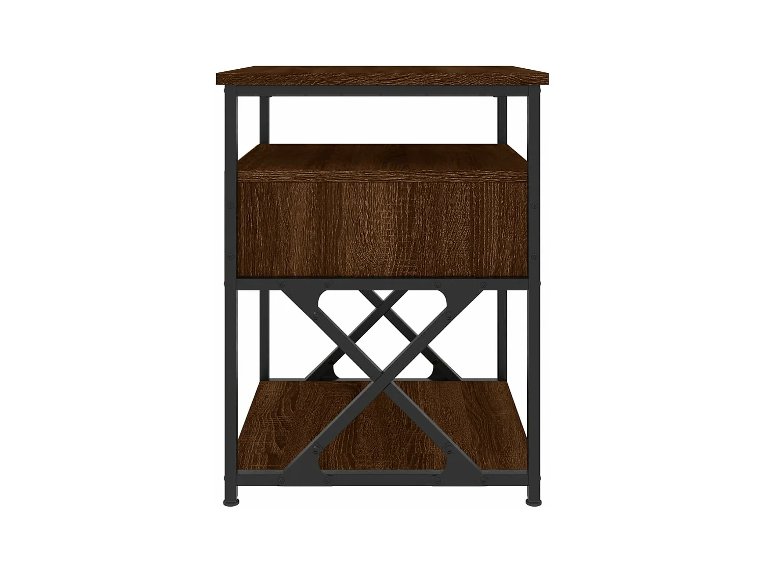 Tables de chevet 2pcs chêne marron 40x42x55 bois d'ingénierie