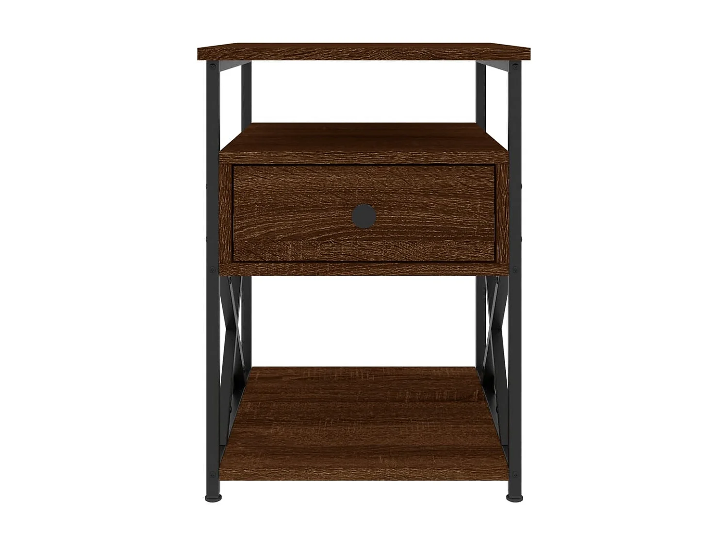 Tables de chevet 2pcs chêne marron 40x42x55 bois d'ingénierie