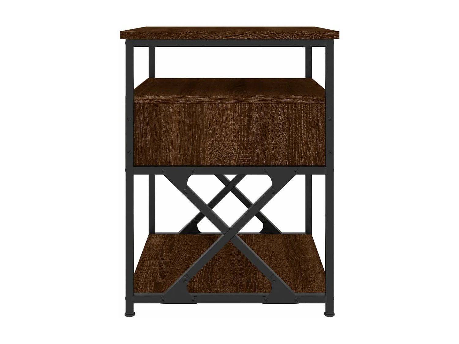 Tables de chevet 2pcs chêne marron 40x42x55 bois d'ingénierie