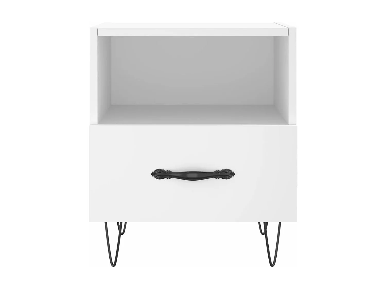 Tables de chevet 2 pcs blanc 40x35x47,5 bois d’ingénierie