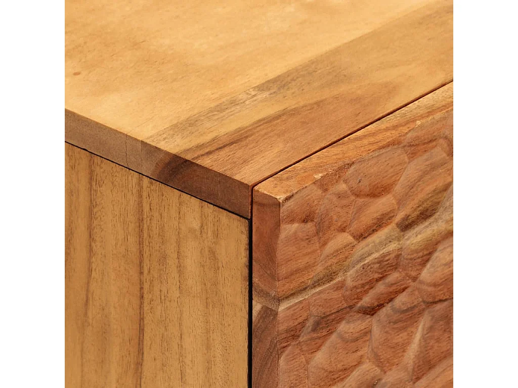 Table de chevet 50x33x60 bois d'acacia solide