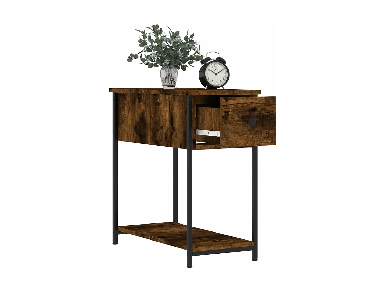 Tables de chevet 2 pcs chêne fumé 30x60x60 bois d'ingénierie