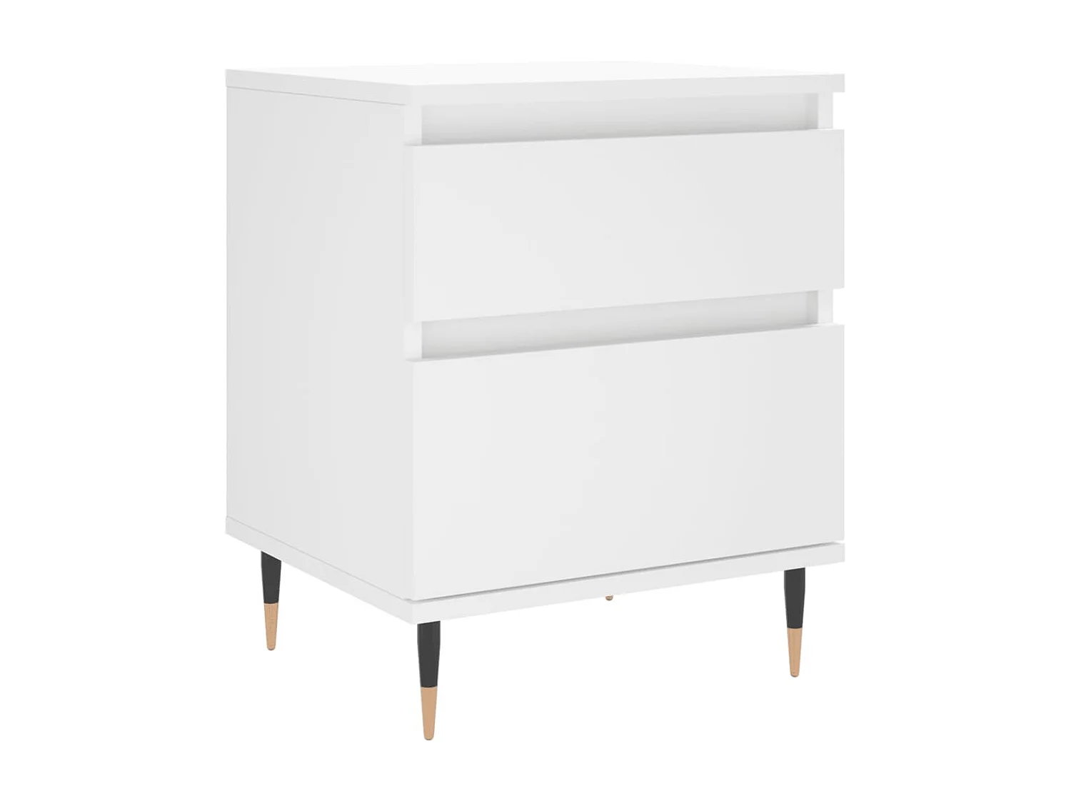 Table de chevet Blanc 40x35x50 Bois d’ingénierie