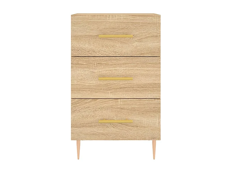 Table de chevet chêne sonoma 40x40x66 bois d'ingénierie