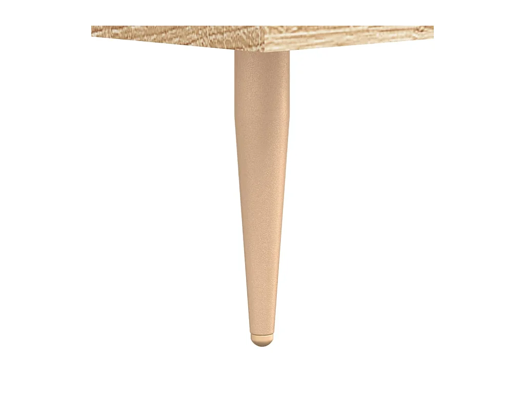 Table de chevet chêne sonoma 40x40x66 bois d'ingénierie