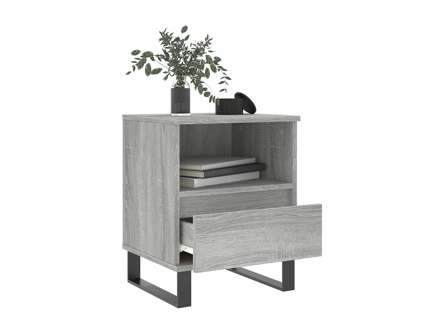 Tables de chevet 2 pcs sonoma gris 40x35x50 bois ingénierie