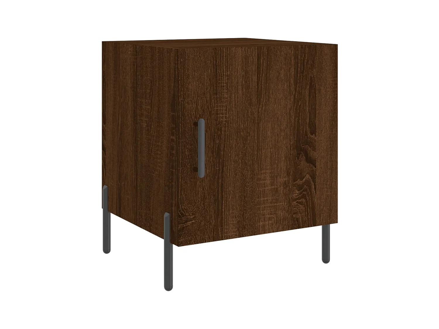 Table de chevet chêne marron 40x40x50 bois d’ingénierie