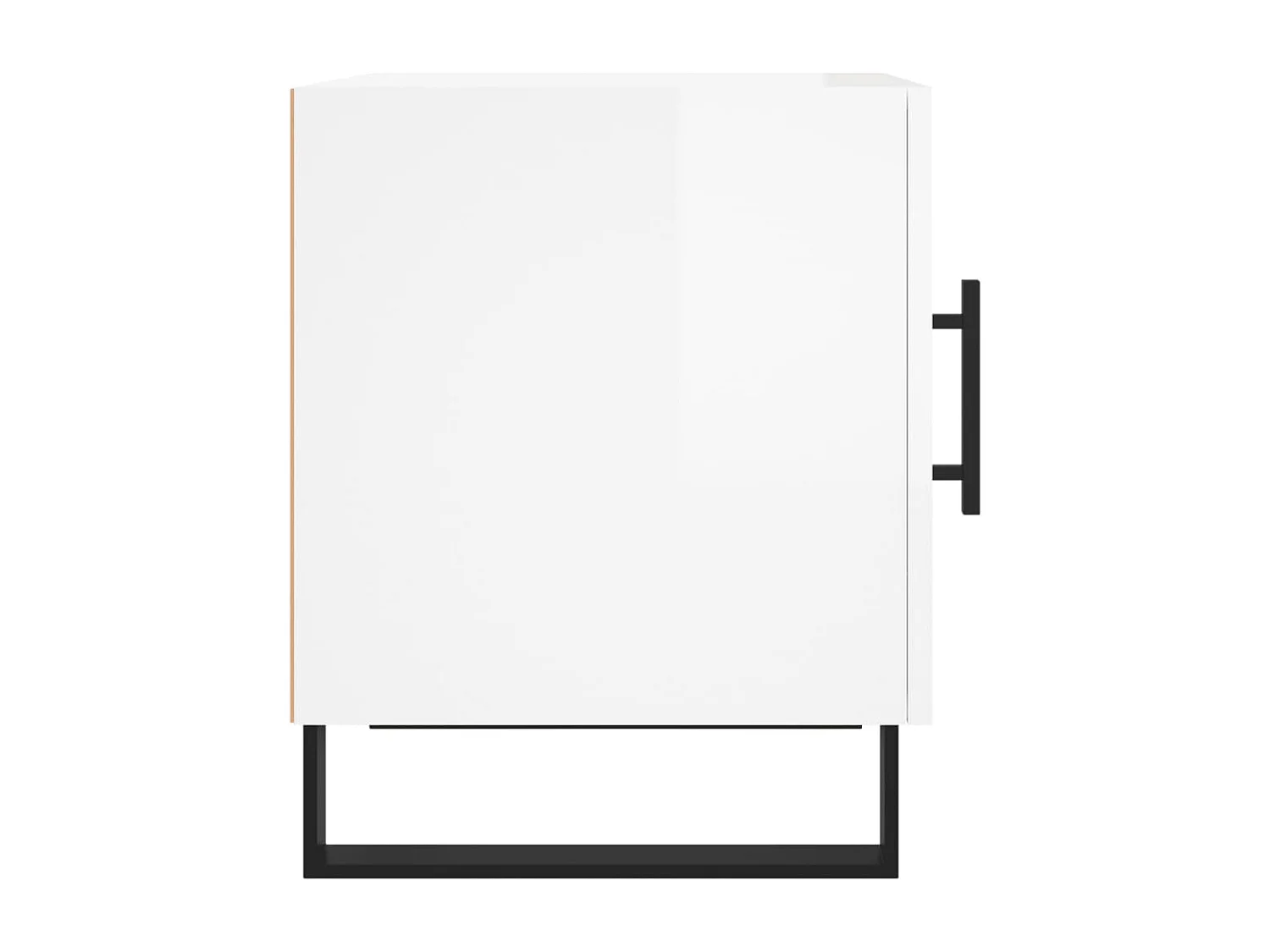 Tables de chevet 2 pcs blanc brillant 40x40x50