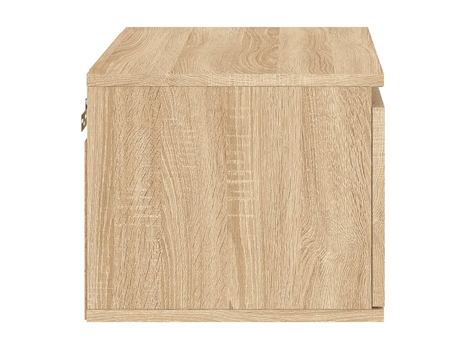 Tables de chevet murales avec lumières LED 2 pcs chêne sonoma